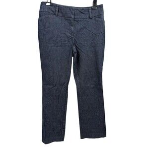 7th Avenue NY&Co Dress Pants 12 Bootcut Chambray Women's